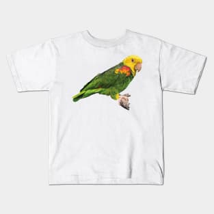 yellow-headed parrot Kids T-Shirt